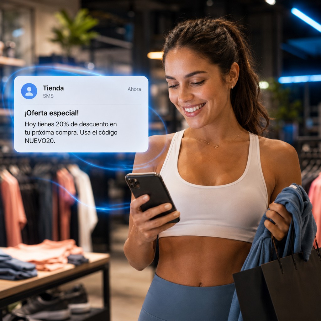 Retail: promociones y seguimiento de compra por SMS
