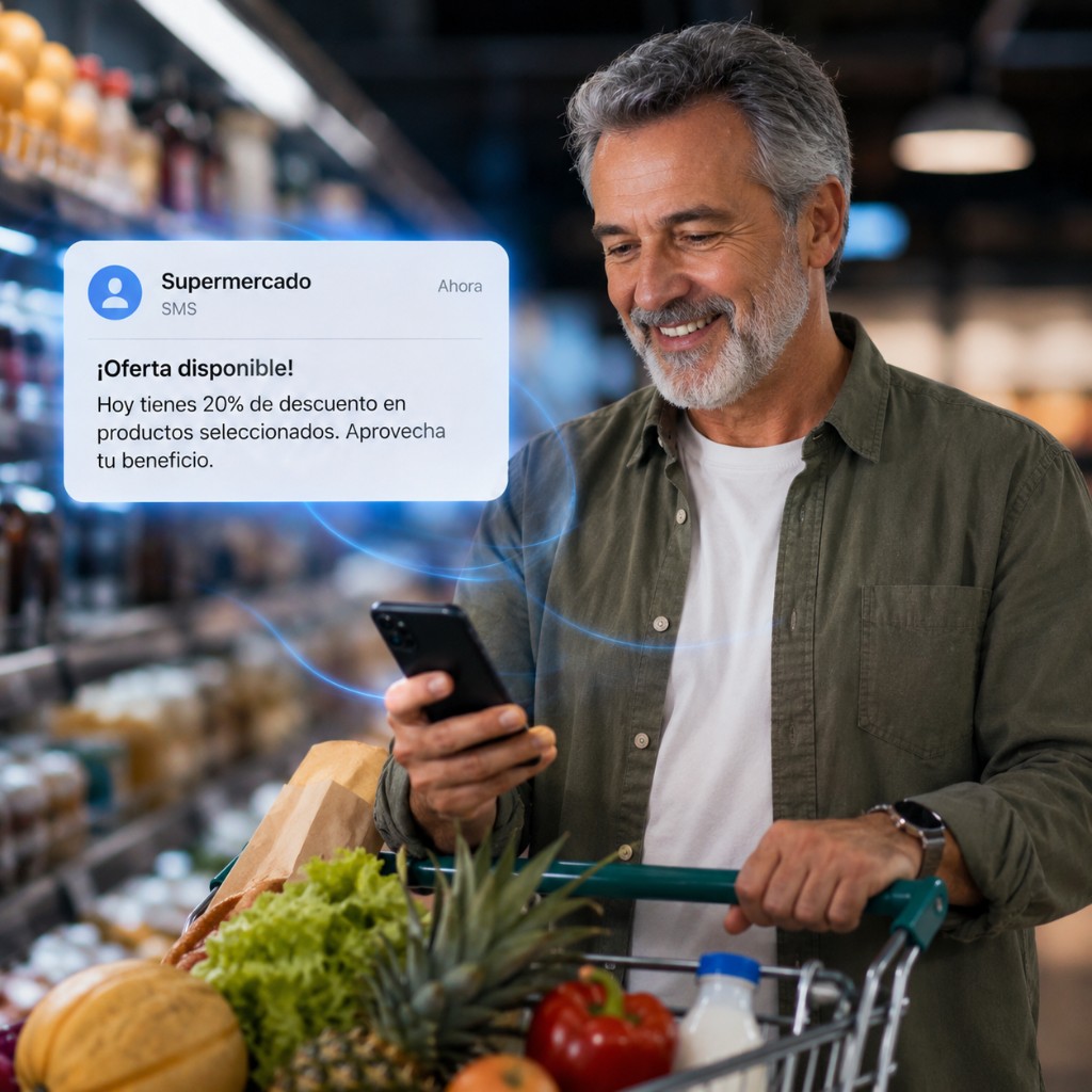 Supermercados: ofertas y fidelización por SMS
